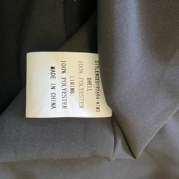 Melloday Black Pleated Floral Ruffle Neck Mini Shift Dress Size‎ Small NWT - Picture 5 of 5